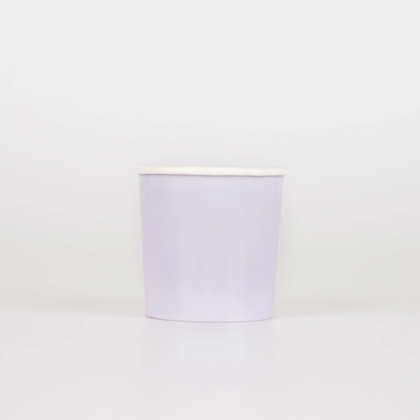 Meri Meri - Periwinkle Cups - Menekşe Rengi Bardaklar (x8)