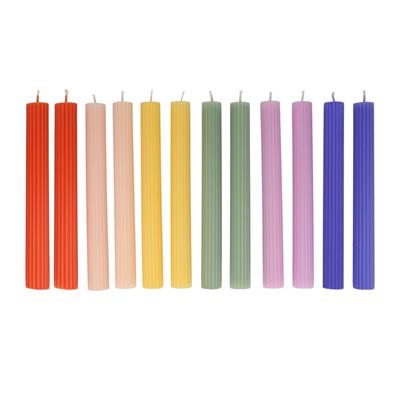 Meri Meri - Rainbow Taple Candles - Gökkuşağı Masa Mumları (12'li)