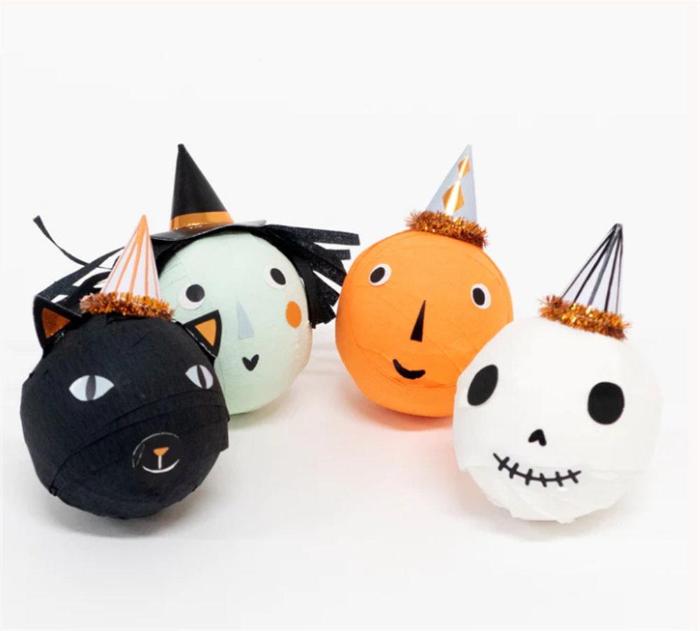 Meri Meri - Vintage Halloween Surprise Balls - Klasik Halloween Sürpriz Topları (4'lü)