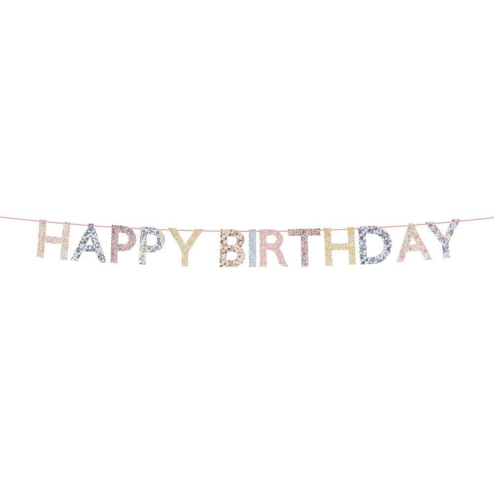 Meri Meri x Liberty - Happy Birthday Asılan Süs