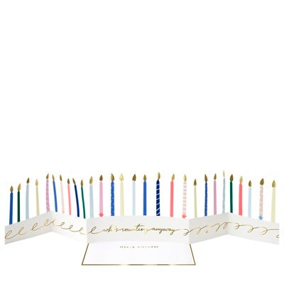 Meri Meri - Candle Card - Mum Tebrik Kartı