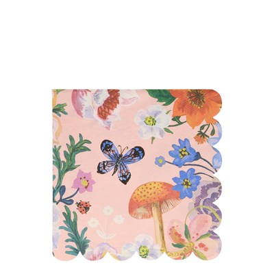 Meri Meri - Nathalie Lete Flora Napkins - Nathalie Lete Peçete - L - 20'li
