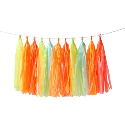 Meri Meri - Neon Tassel Garland - Neon Püsküllü Asılan Süs