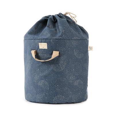 Nobodinoz Bamboo Oyuncak Sepeti Gold Bubble/ Night Blue Koton Sepetler