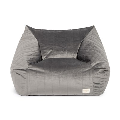 Nobodinoz Puf, Chelsea Velvet, State Grey Puflar Ve Minderler