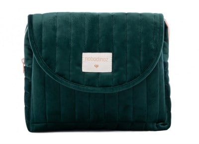 Nobodinoz Savanna Kadife Mini Bag Jungle Green Anne Çantası