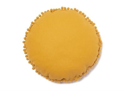 Nobodinoz Sunny Yuvarlak Yastık Farniente Yellow Yastıklar