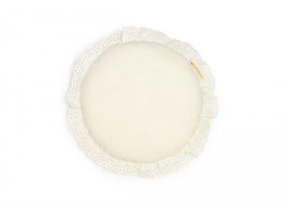 Nobodinoz Yastık, Vera Round Lace, Naturel Yastıklar