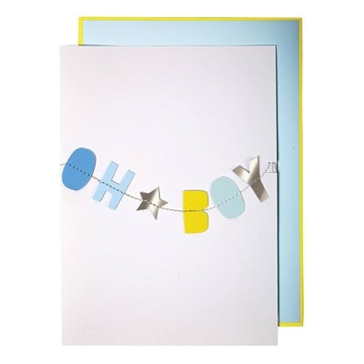 Oh Boy Süslü Tebrik Kartı