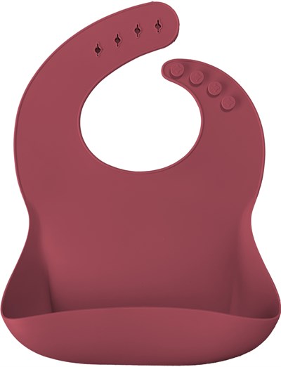 OiOi OiOi BASICS Silikon Mama Önlüğü, Velvet Rose Önlük ve Bereler