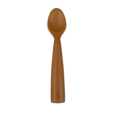 OiOi OiOi Nam Nam Silikon Kaşık, Woody Brown Tabaklar