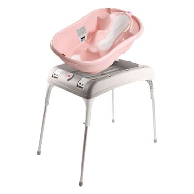 OkBaby Onda Evol Banyo Küveti & Küvet Taşıyıcı / Pembe