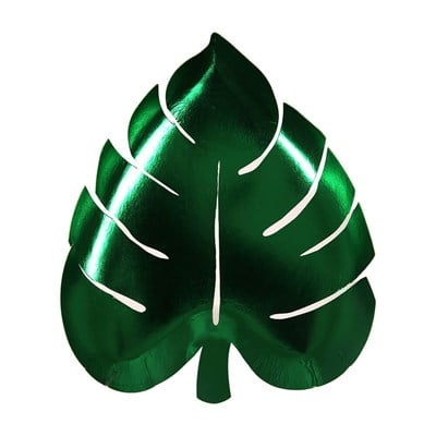 Meri Meri - Green Palm Leaf Plates - Palmiye Yaprağı Tabak