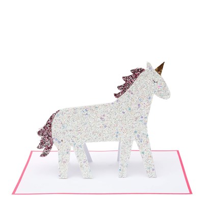 Parıltılı Unicorn Tebrik Kartı