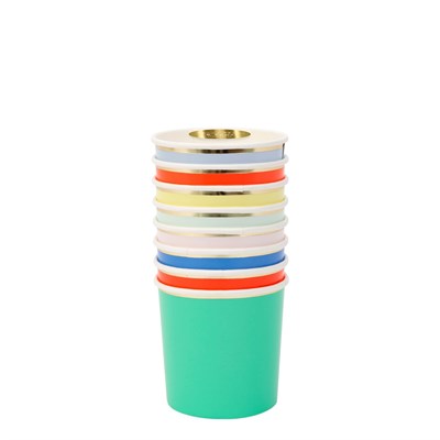 Meri Meri - Party Palette Cups - Parti Paleti Bardaklar - 8'li