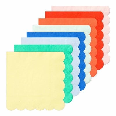 Meri Meri - Party Palette Large Napkins - Parti Paleti Peçeteleri - L - 20'li