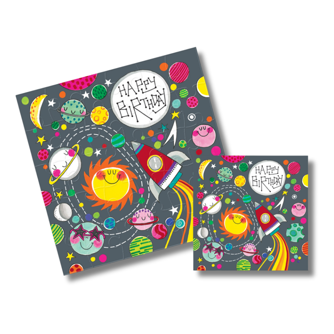Rachel Ellen Design YapBozlu Yazı Kartı / HB Space Scene