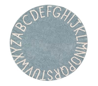 Round ABC Vintage Mavi-Natural