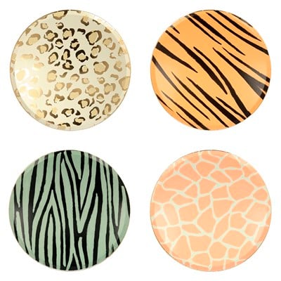 Meri Meri - Safari Plates - Safari Tabak - L - 8'li