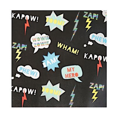 Meri Meri - Süper Kahraman Peçete - L