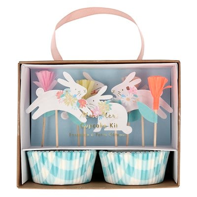 Meri Meri - Bunny Cupcake Kit - Tavşan Cupcake Kit