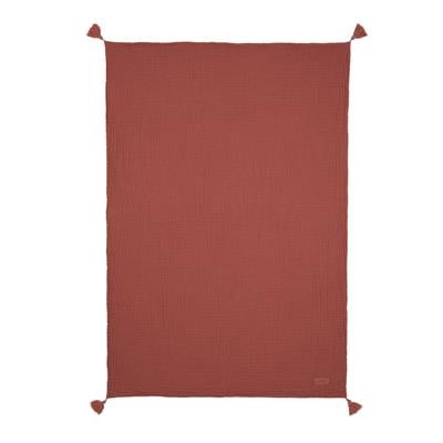 Wabi Sabi Çift Kat Muslin Battaniye , Rosewood Battaniyeler Nobodinoz