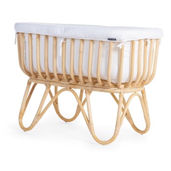 ChildHome Rattan Dikdörtgen Beşik  + Şilte + Yan Koruyucu Beşik & Yataklar