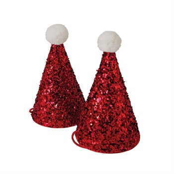 Meri Meri - Mini Santa Party Hats - Mini Noel Baba Şapkaları - 8'li