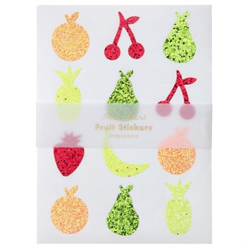 Meri Meri - Glitter Fruit Sticker Sheets - Simli Meyve Çıkartmaları
