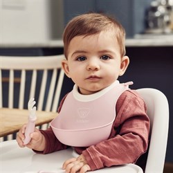 BabyBjörn 2´li Mini Yumuşak Plastik Mama Önlüğü Powder Green / Pink