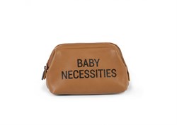 ChildHome Babby Necessities Mini Bag Kahverengi Deri Mommy Bag
