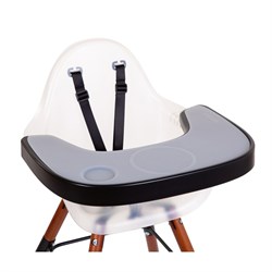 ChildHome Evolu Mama Sandalyesi Frosted /Nut + Siyah Ön tepsi ( Silikon Matlı)  Mama Sandalyeleri