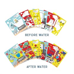 FLOSS & ROCK Renk Değiştiren Water Magic Boyama Kitabı / Construction *Yeni*