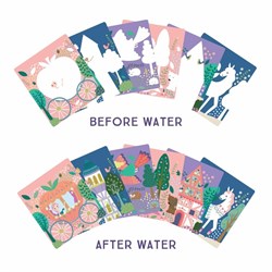 FLOSS & ROCK Renk Değiştiren Water Magic Boyama Kitabı / Fairy Tale  *Yeni*