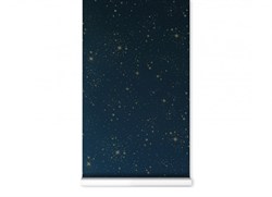 Nobodinoz Duvar Kağıdı Gold Stella/Night Blue