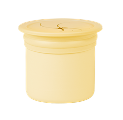 OiOi OiOi Ham+Hüp Atıştırma Kutusu Ve Pipetli Bardak, Mellow Yellow/Powder Grey Bardaklar