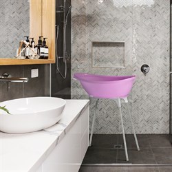 OkBaby Bella Çift Yönlü Banyo Küveti & Küvet Taşıyıcı 0-12 ay / Pembe