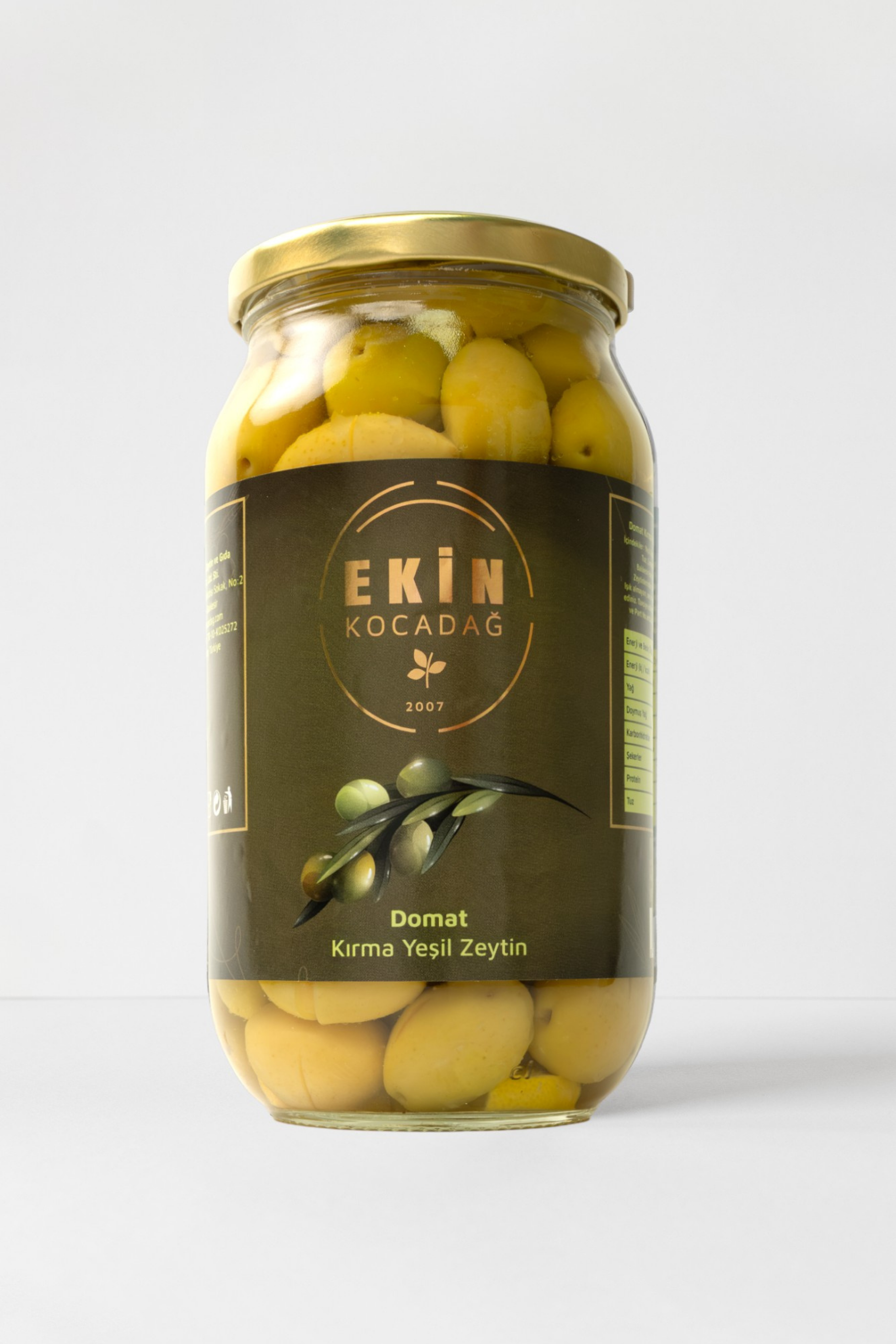 Domat Yeşil Kırma Zeytin 650gr