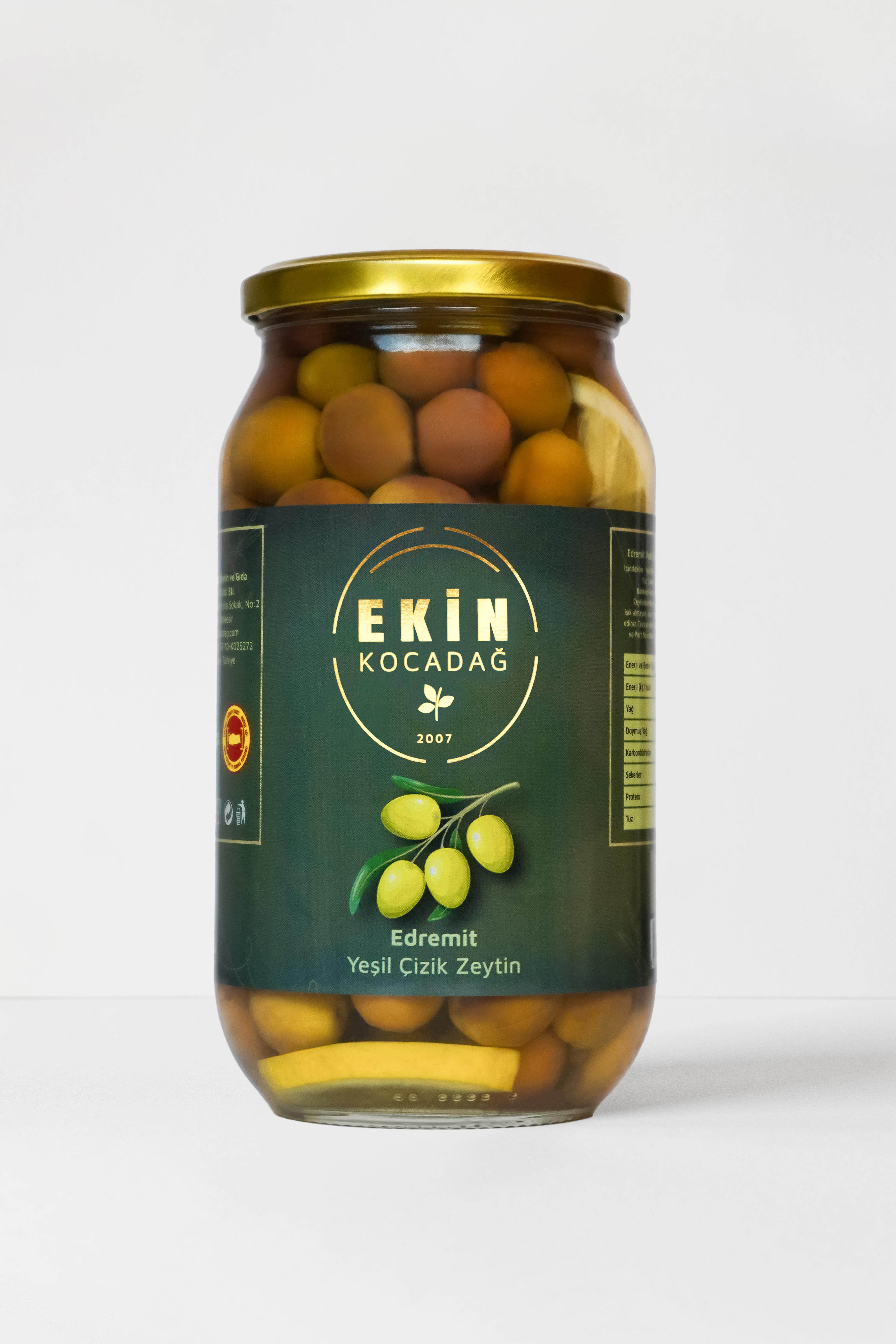 Edremit Yeşil Çizik Zeytin 650gr