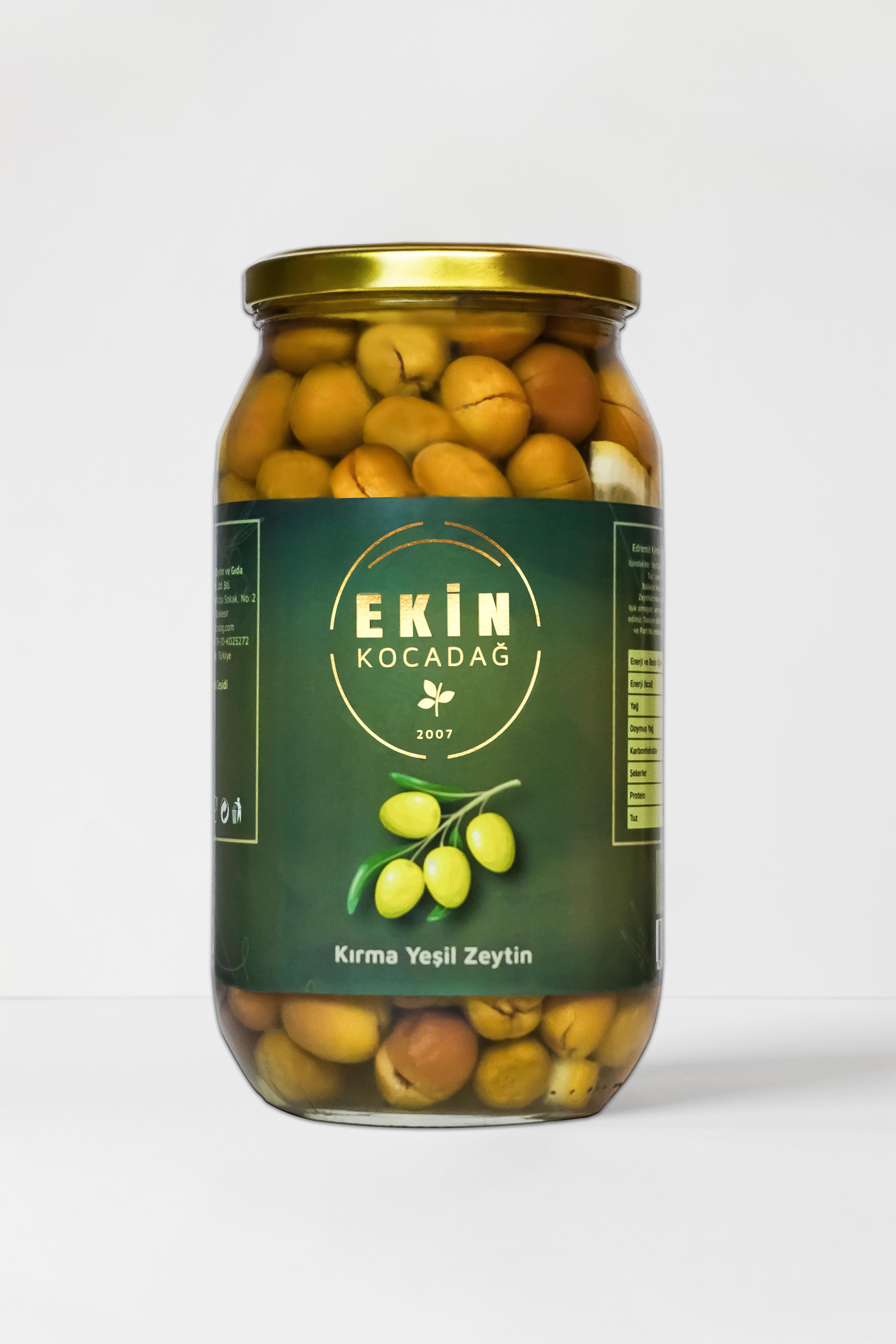 Edremit Yeşil Kırma Zeytin 650gr