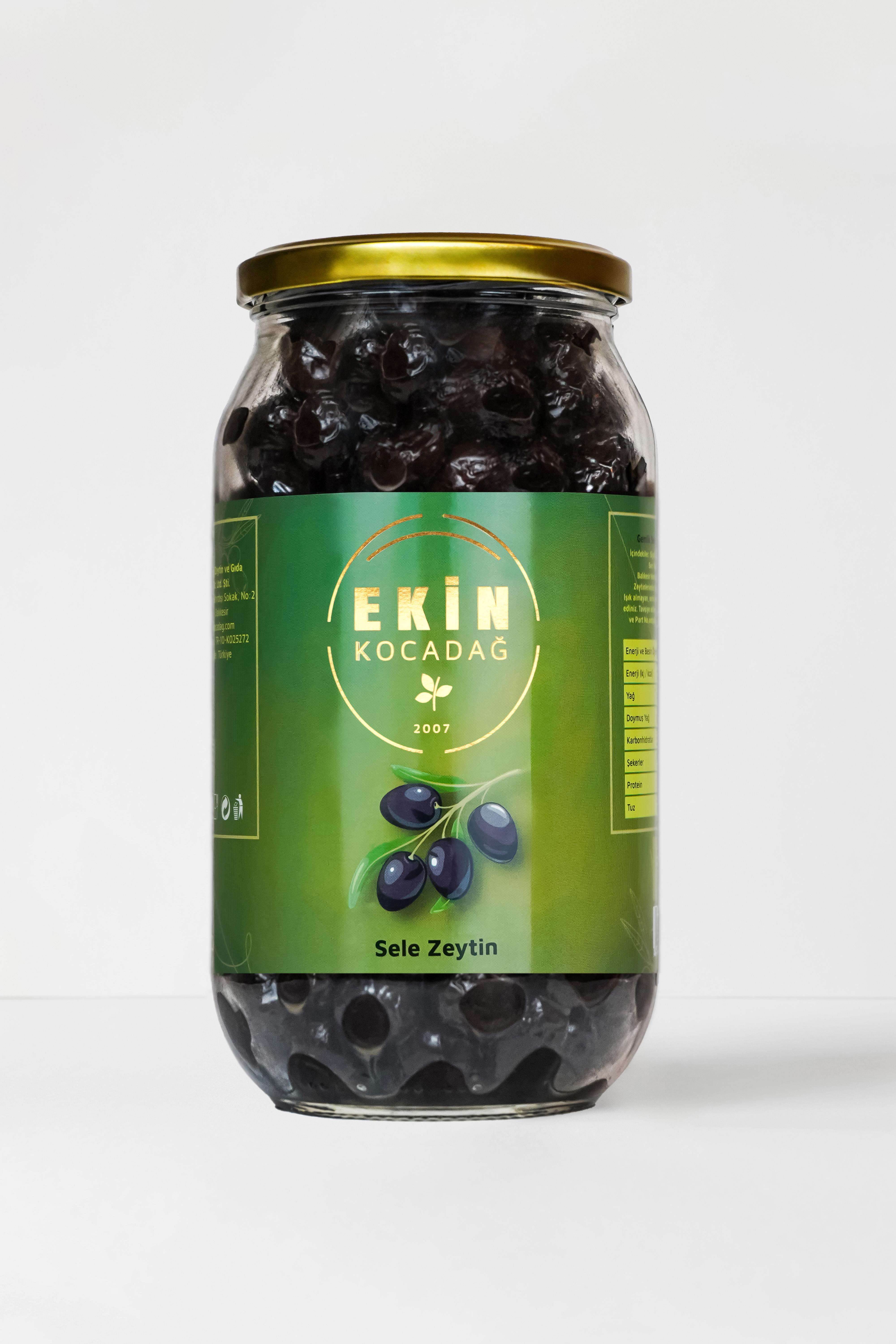 Gemlik Siyah Sele Zeytin  650gr - M Boy