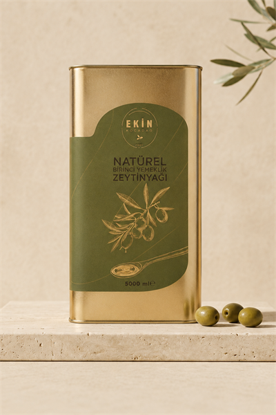  Natürel Birinci Yemeklik Zeytinyağı 5 lt. Teneke