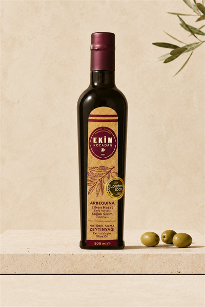 Arbequina Soğuk Sıkım Erken Hasat Zeytinyağı 500ml