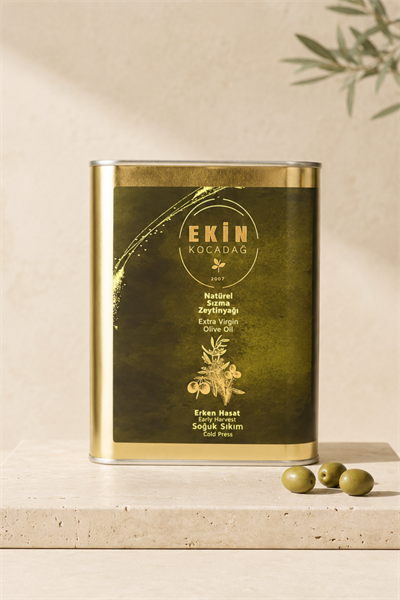 Edremit Erken Hasat Soğuk Sıkım Naturel Sızma Zeytinyağı 2lt