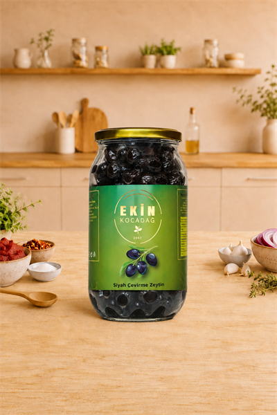 Edremit Siyah Çevirme Zeytin 650gr