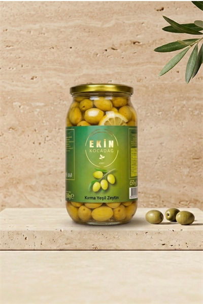 Edremit Yeşil Kırma Zeytin 650gr