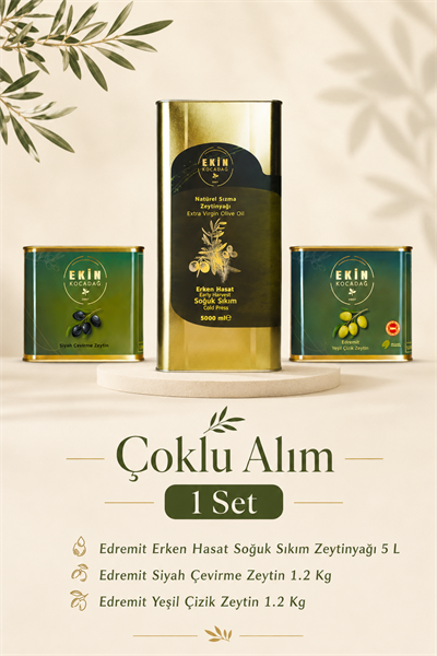 Edremit Zeytinyağı ve Zeytin Paketi