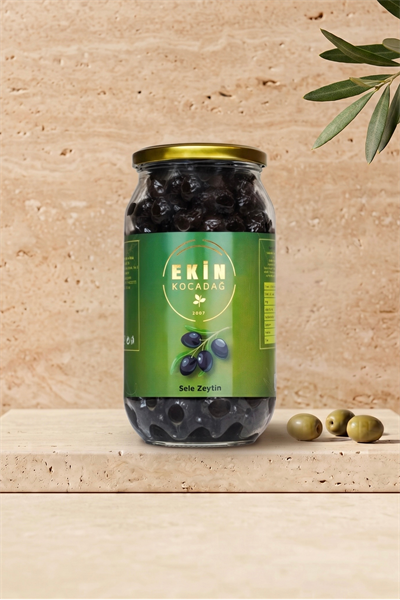 Gemlik Siyah Sele Zeytin 650gr - S Boy