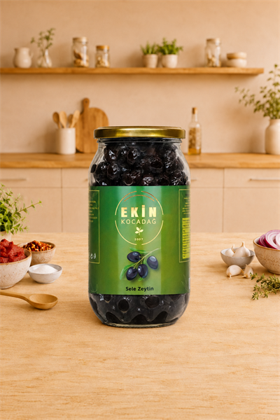 Gemlik Siyah Sele Zeytin 650gr - S Boy