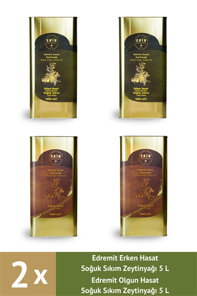 Ödüllü Edremit Soğuk Sıkım Lezzet Paketi (4 x 5L)